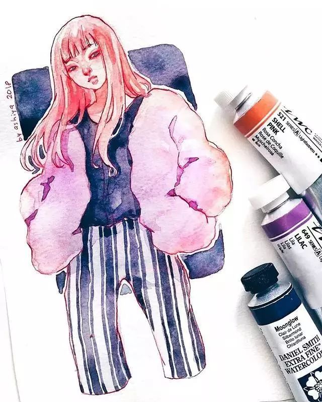 37款唯美水彩插畫：不一樣的色彩視覺！