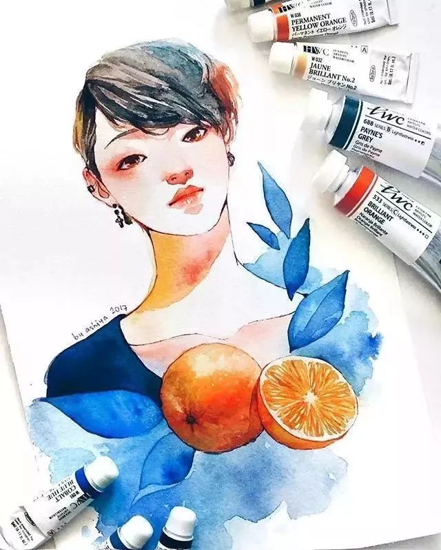 37款唯美水彩插畫：不一樣的色彩視覺！