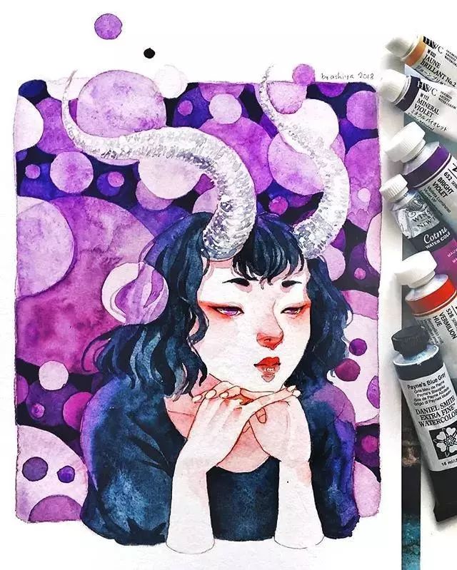 37款唯美水彩插畫：不一樣的色彩視覺！