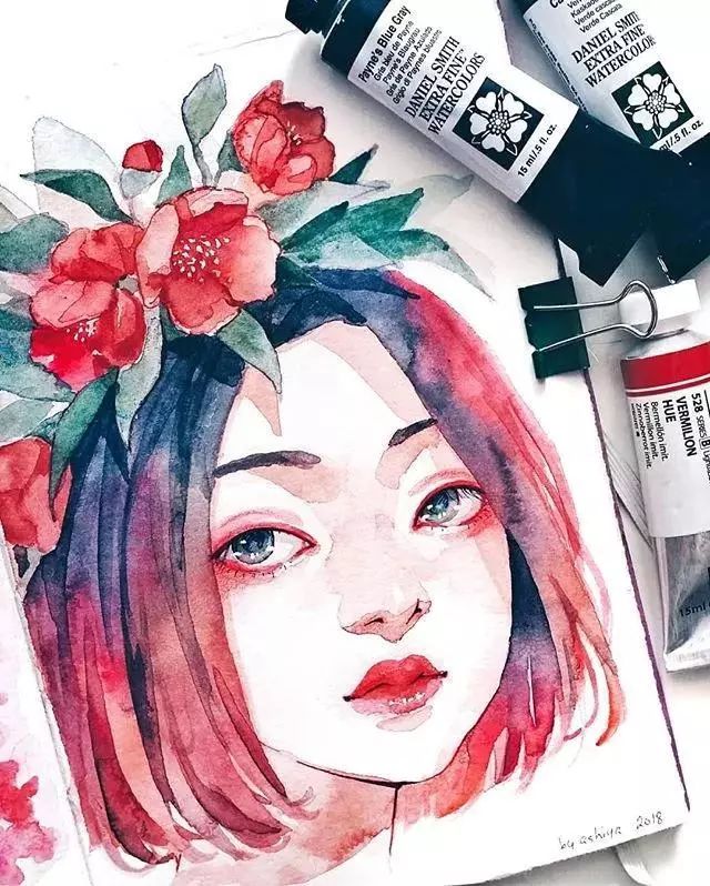 37款唯美水彩插畫：不一樣的色彩視覺！