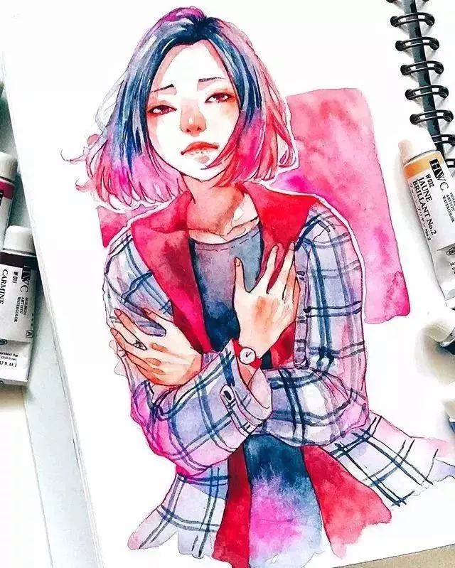 37款唯美水彩插畫：不一樣的色彩視覺！