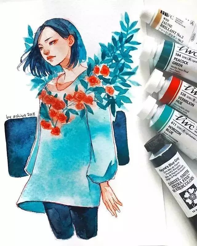 37款唯美水彩插畫(huà)：不一樣的色彩視覺(jué)！