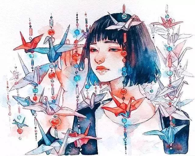 37款唯美水彩插畫(huà)：不一樣的色彩視覺(jué)！