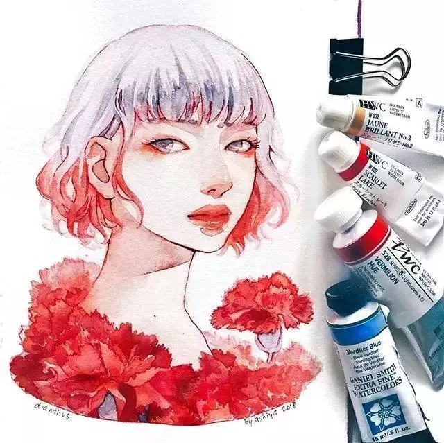 37款唯美水彩插畫：不一樣的色彩視覺！