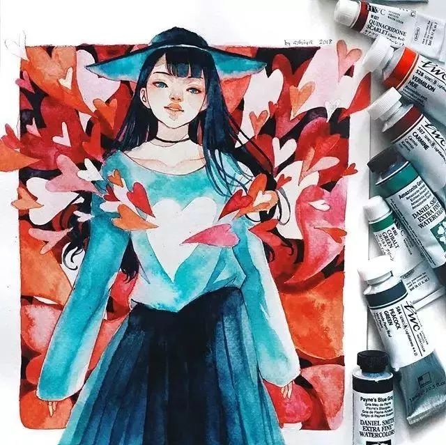 37款唯美水彩插畫：不一樣的色彩視覺(jué)！