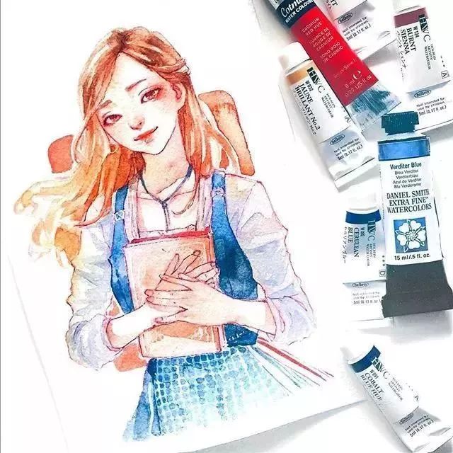 37款唯美水彩插畫：不一樣的色彩視覺(jué)！