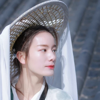 白衣斗笠古風(fēng)頭像，仙氣飄然迷人眼!