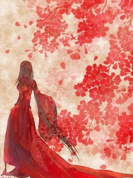 13款驚艷紅衣古風(fēng)圖片，唯美意境圖片!