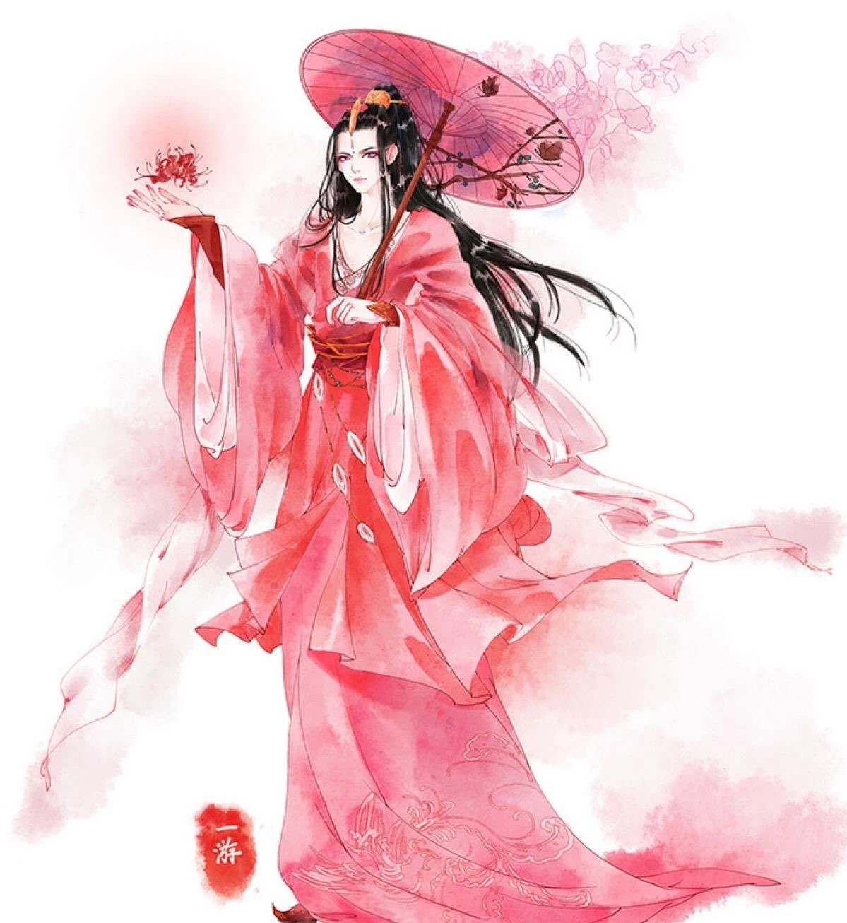 13款驚艷紅衣古風(fēng)圖片，唯美意境圖片!