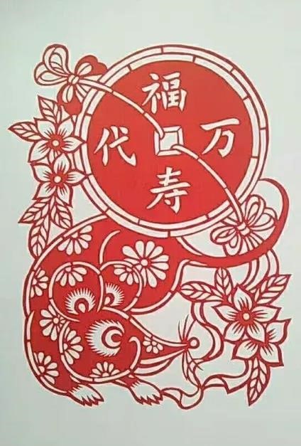 8款發(fā)財鼠剪紙：八鼠鬧今宵！