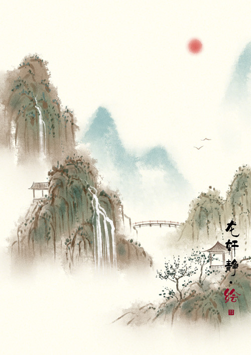 12款古風(fēng)背景圖片：清新脫俗的世外桃源