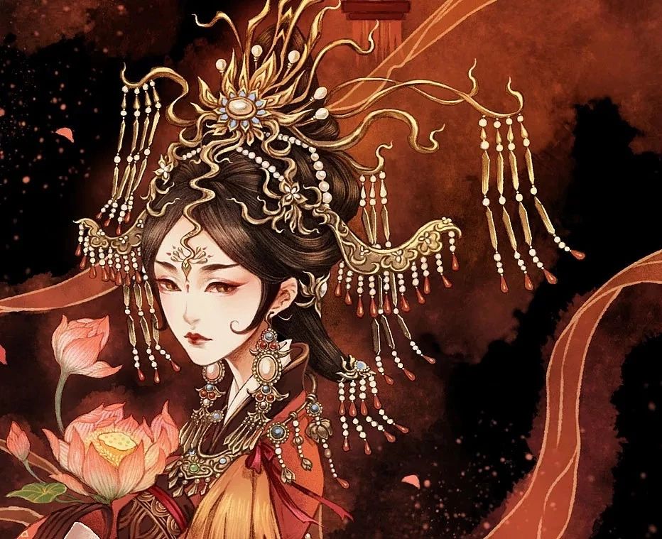 古風(fēng)美人插畫，一顰一笑令人神魂顛倒！