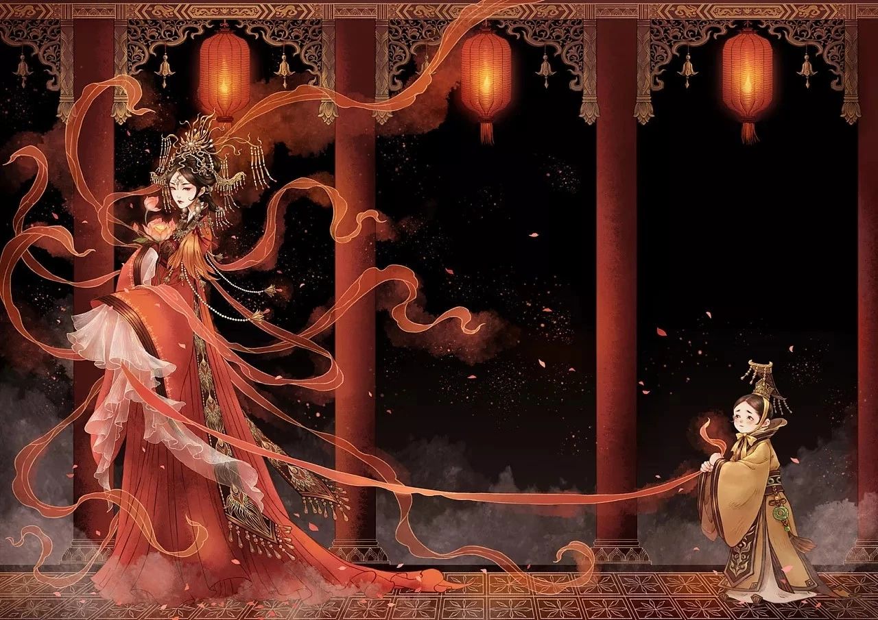 古風(fēng)美人插畫，一顰一笑令人神魂顛倒！