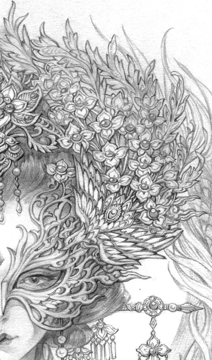 古風(fēng)美人插畫，一顰一笑令人神魂顛倒！