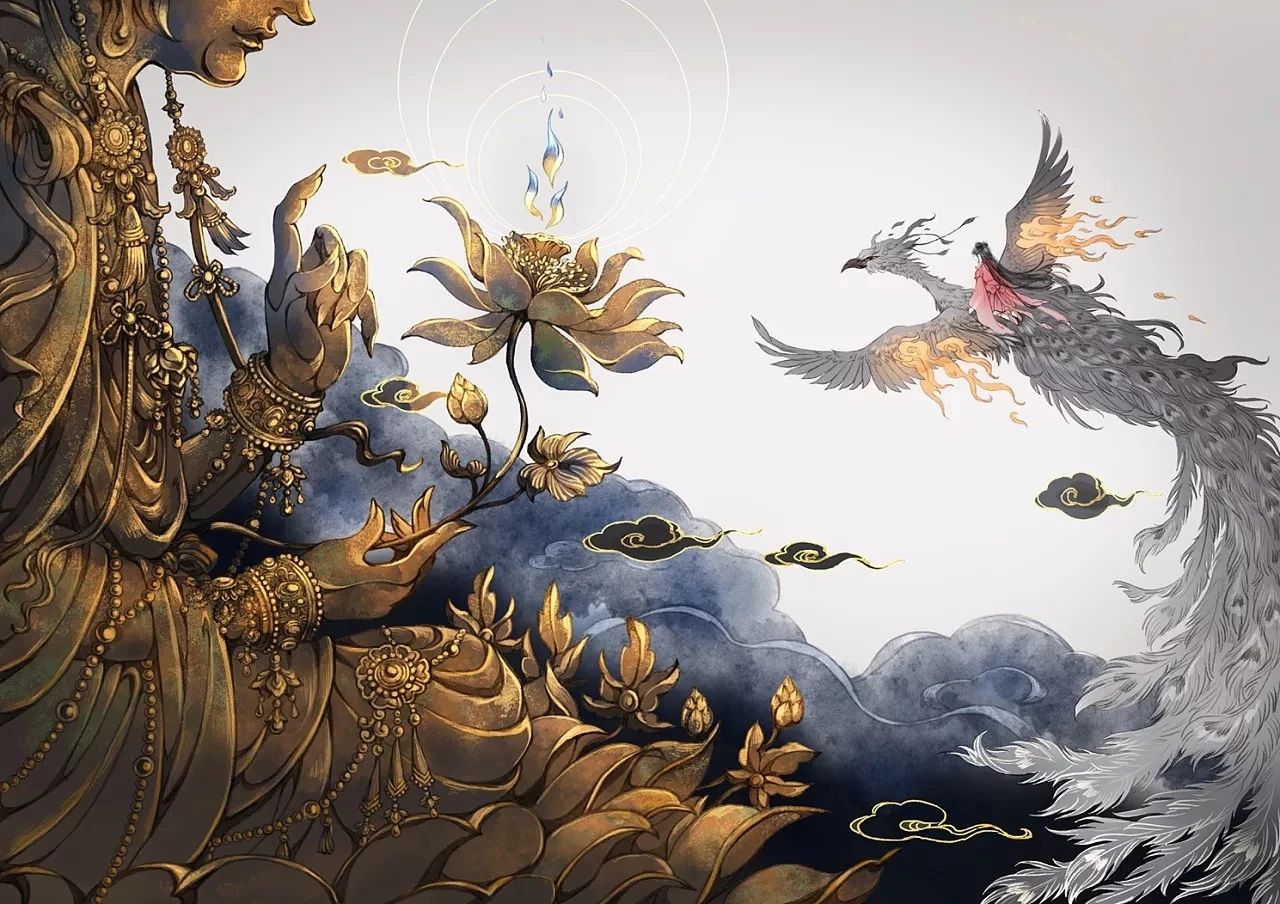 古風(fēng)美人插畫，一顰一笑令人神魂顛倒！