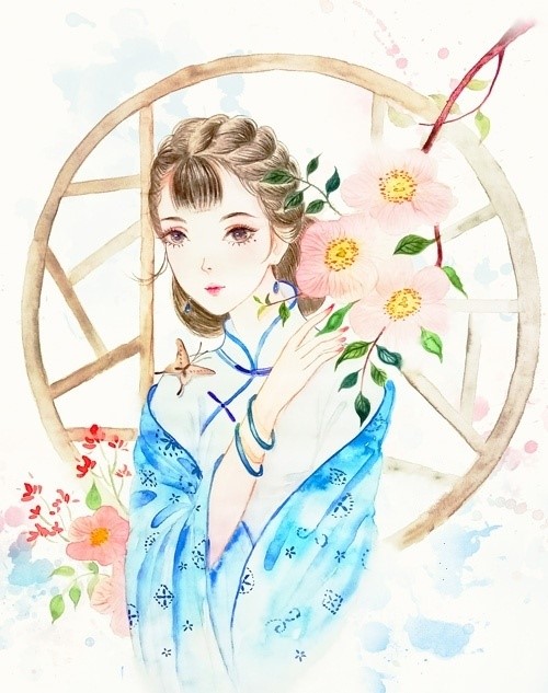 9款清新唯美女子古風圖片：一顰一笑甚是迷人！