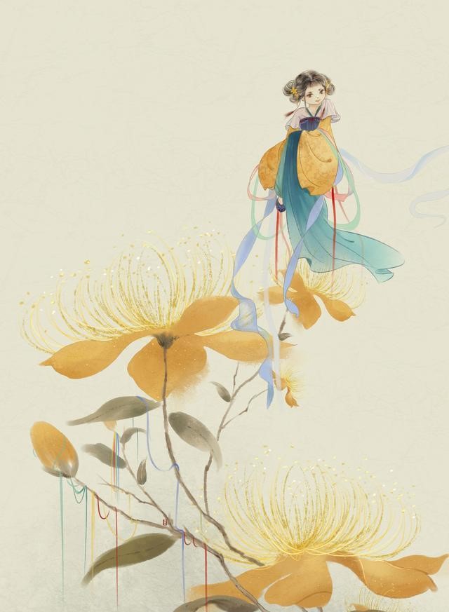 一組唯美古風(fēng)圖片：一人一花一世界！