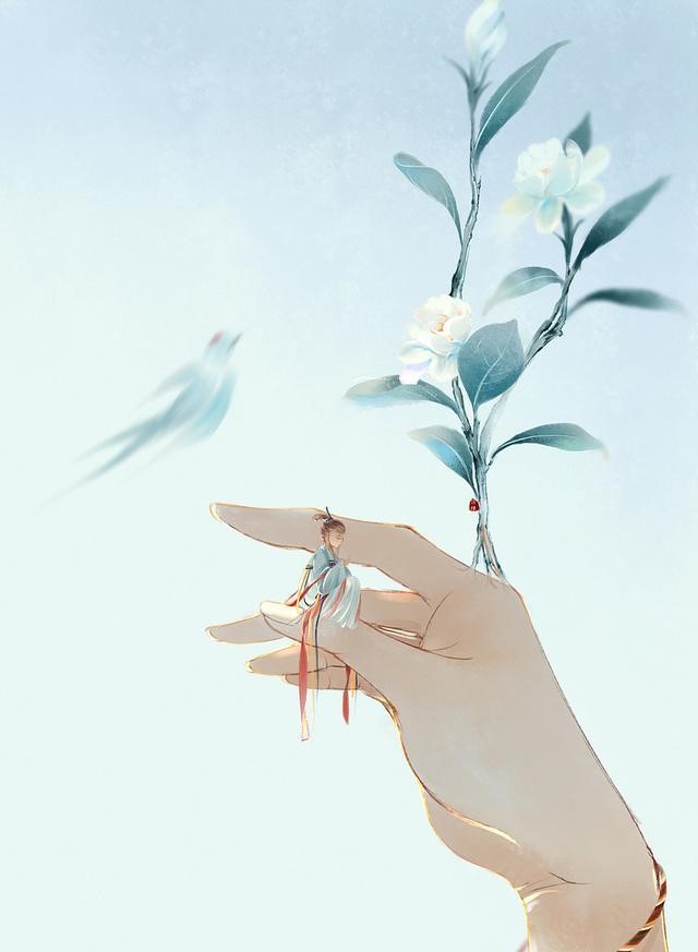 一組唯美古風(fēng)圖片：一人一花一世界！