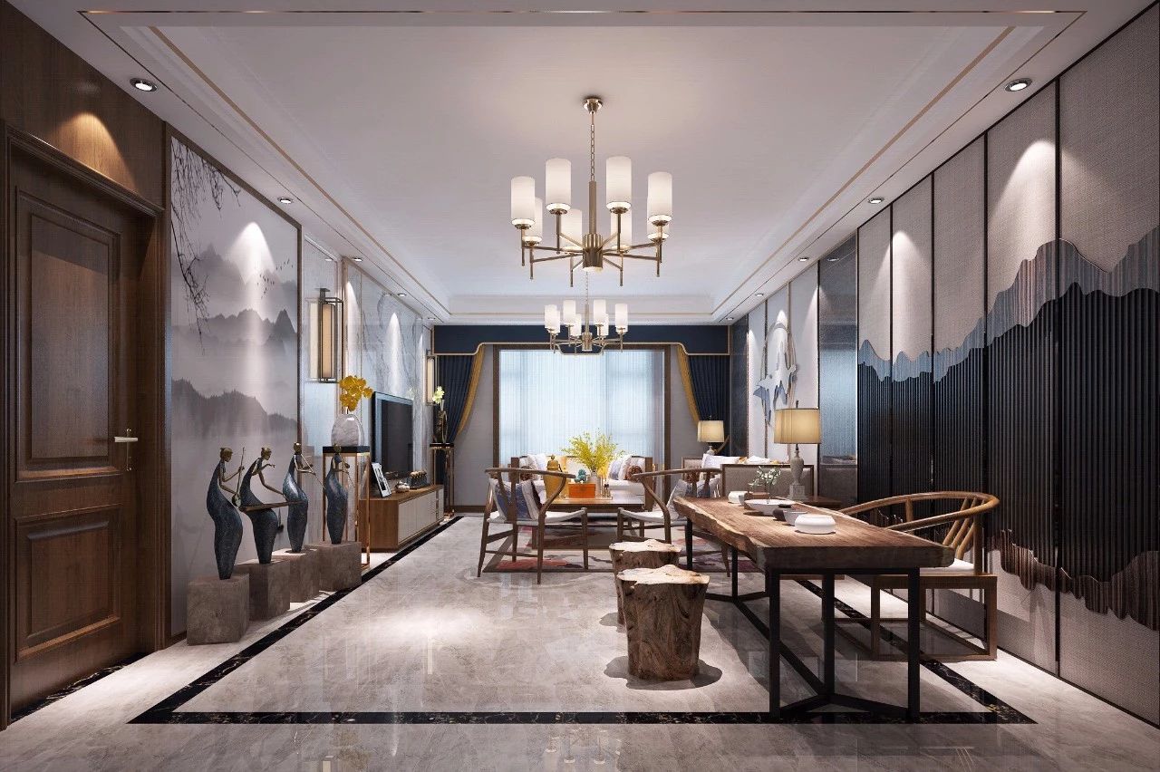 新中式客廳之美：魅力十足的中式裝修設(shè)計(jì)！