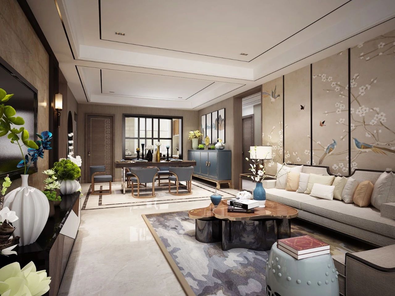 新中式客廳之美：魅力十足的中式裝修設(shè)計(jì)！