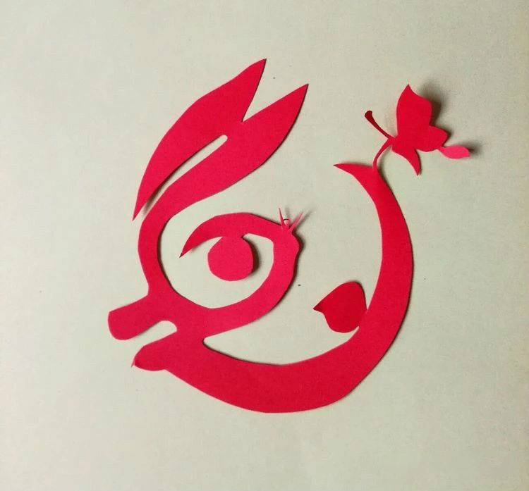 創(chuàng)意十足中秋玉兔剪紙，兔子鬧仲秋