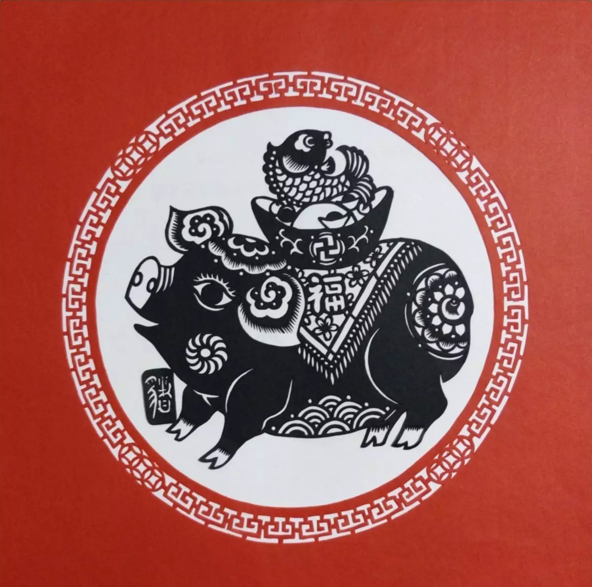 吉祥十二生肖剪紙圖片，薛娜剪紙作品欣賞