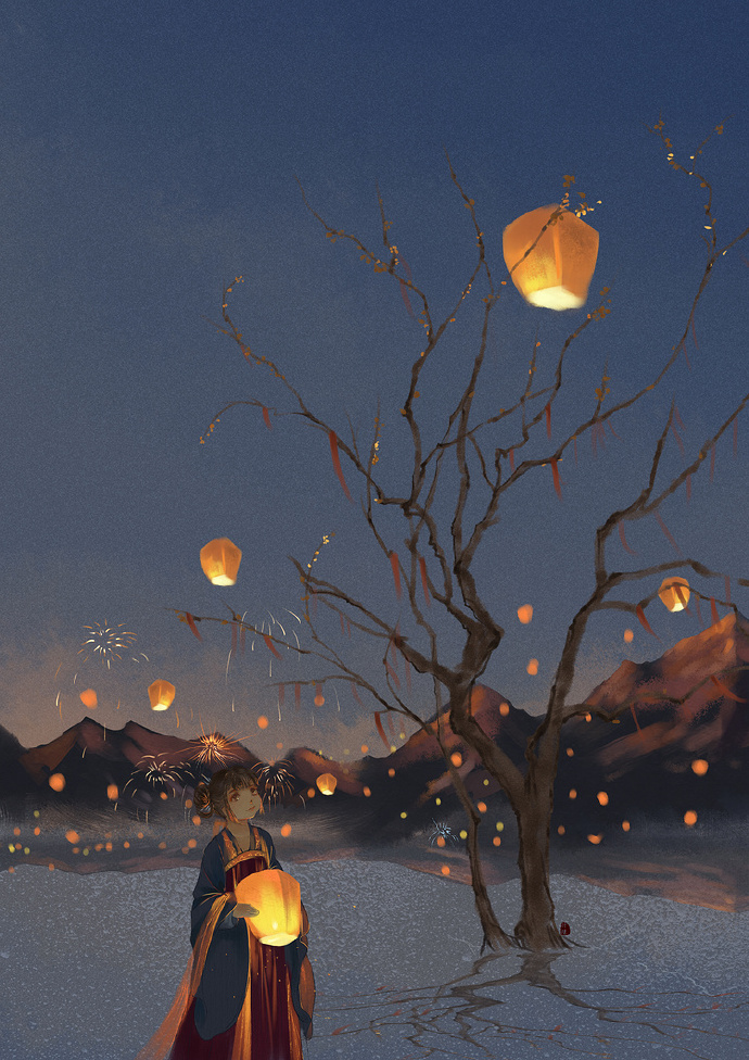 18張超美的花燈古風(fēng)圖片，可做手機(jī)壁紙的圖集