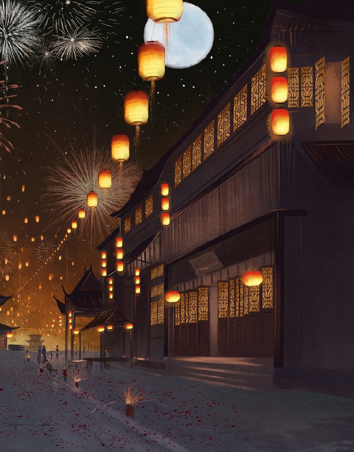 18張超美的花燈古風(fēng)圖片，可做手機(jī)壁紙的圖集