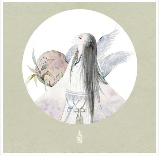 唯美二十四節(jié)氣古風(fēng)圖片，可做頭像的古風(fēng)插畫(huà)