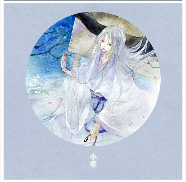 唯美二十四節(jié)氣古風(fēng)圖片，可做頭像的古風(fēng)插畫(huà)