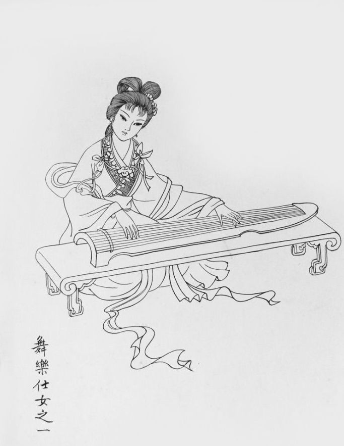 27幅白描仕女圖：一筆一畫(huà)勾勒出仕女美