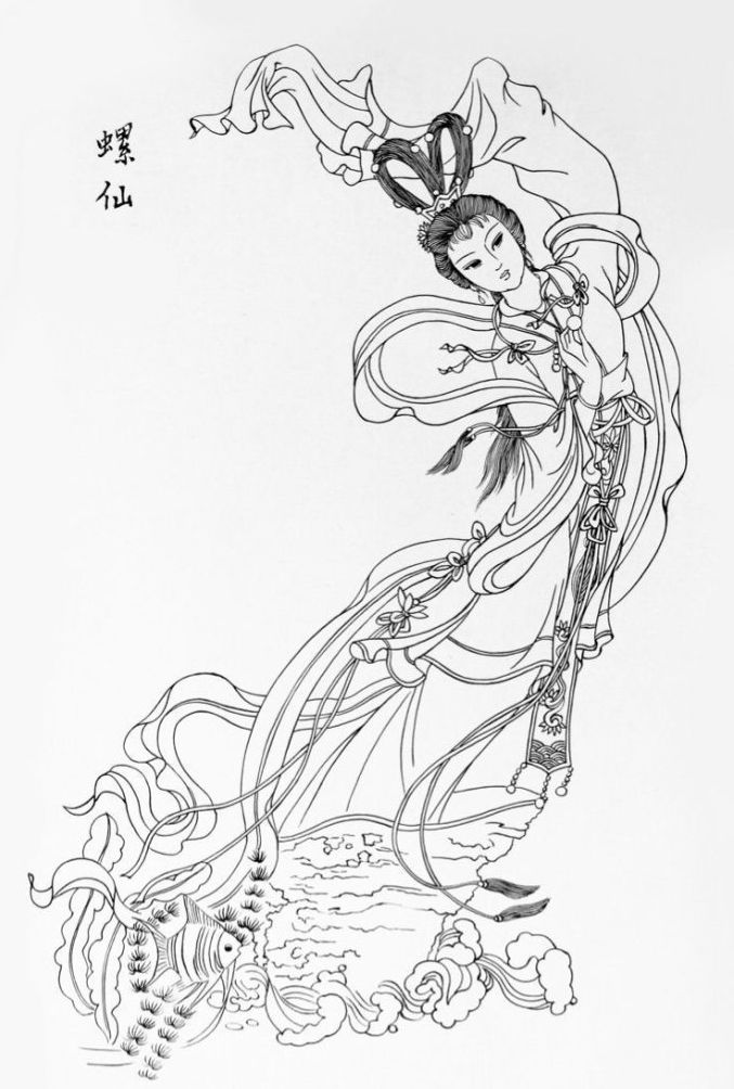 27幅白描仕女圖：一筆一畫(huà)勾勒出仕女美