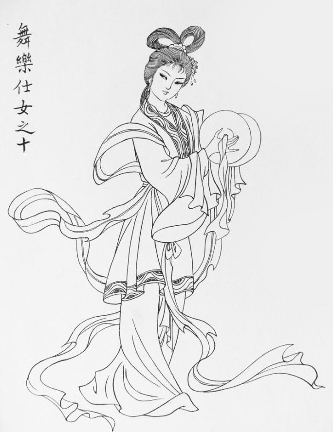 27幅白描仕女圖：一筆一畫(huà)勾勒出仕女美