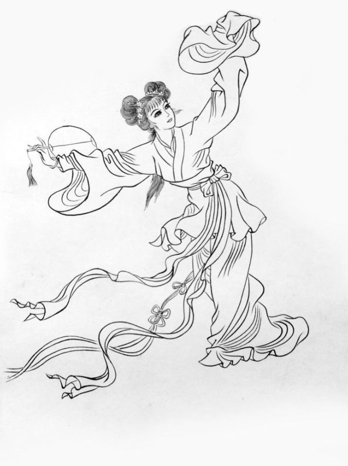 27幅白描仕女圖：一筆一畫(huà)勾勒出仕女美