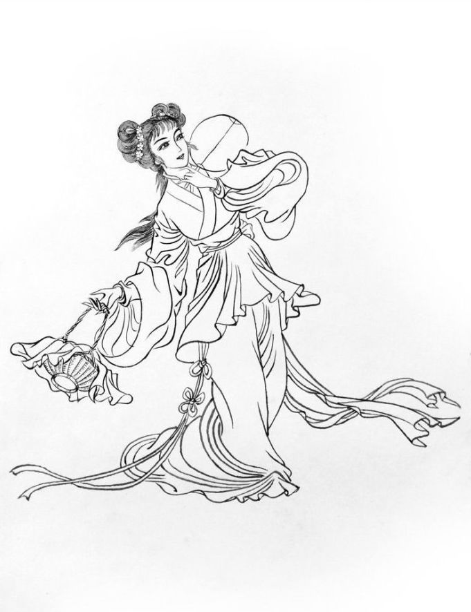 27幅白描仕女圖：一筆一畫(huà)勾勒出仕女美