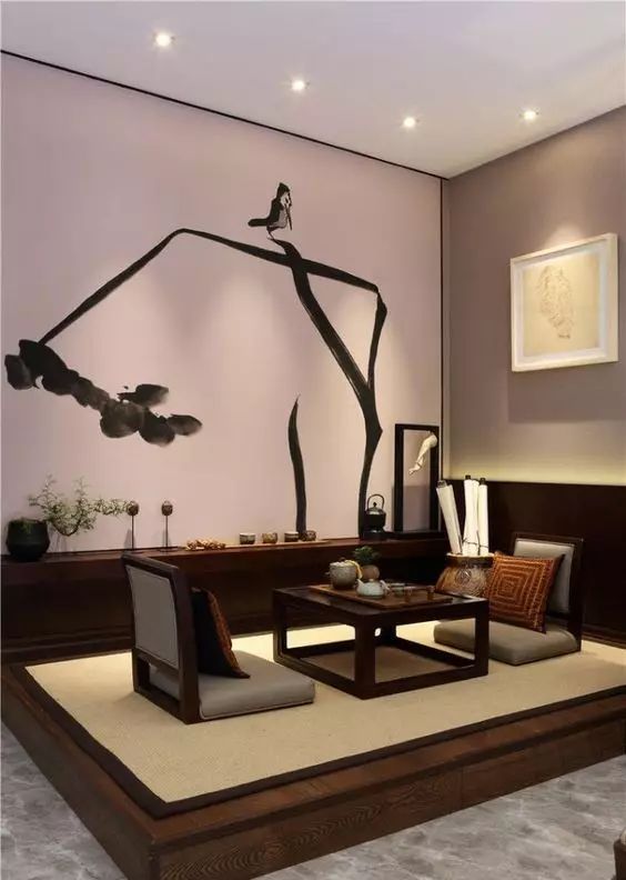 中式裝飾，家雖小茶室亦可很精致