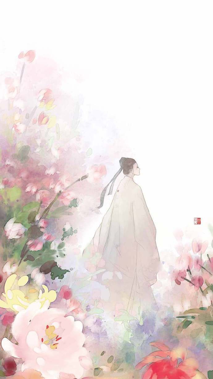 9款淡雅水彩禪意古風背景，古風手機壁紙圖片