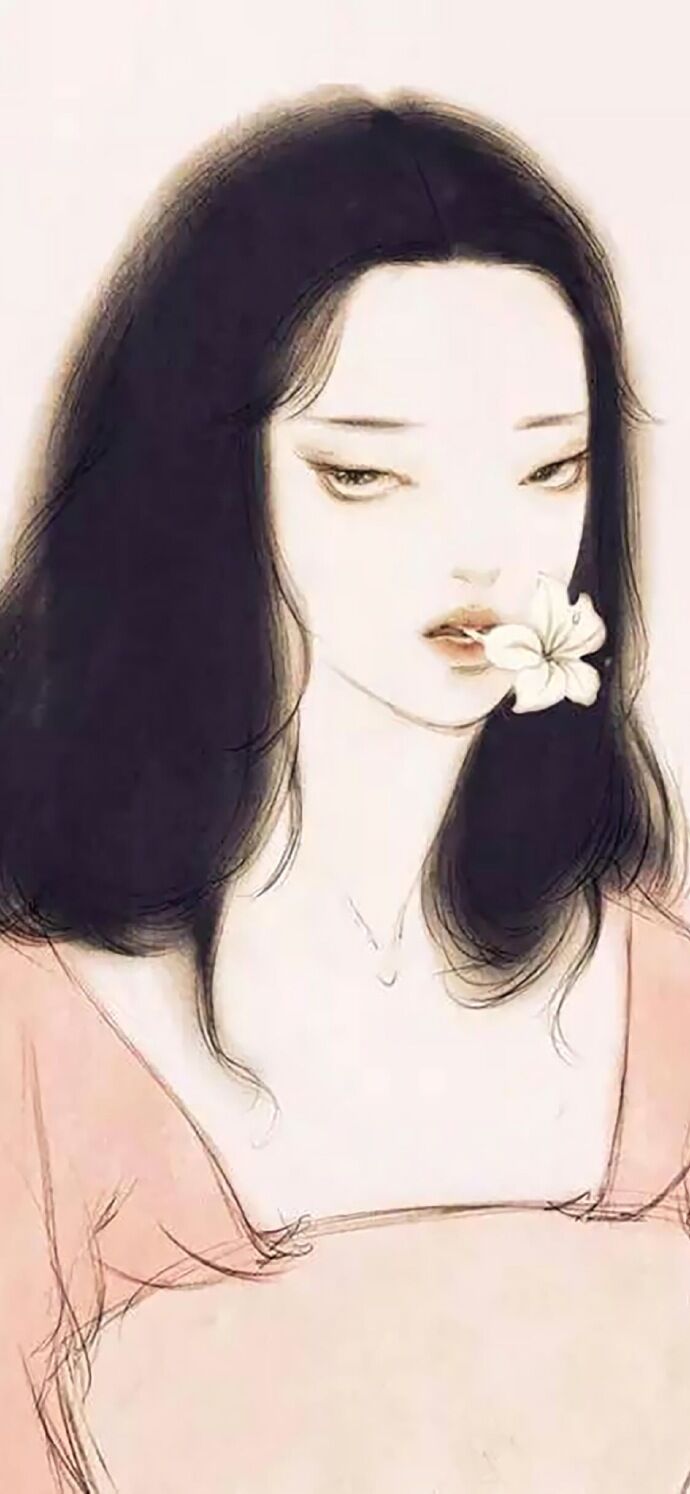 仕女古風(fēng)手機(jī)壁紙插畫，別樣的古風(fēng)女子風(fēng)情