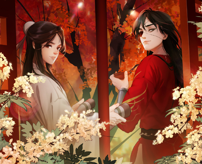 10張古風美男子圖集，如此驚艷的紅衣之美