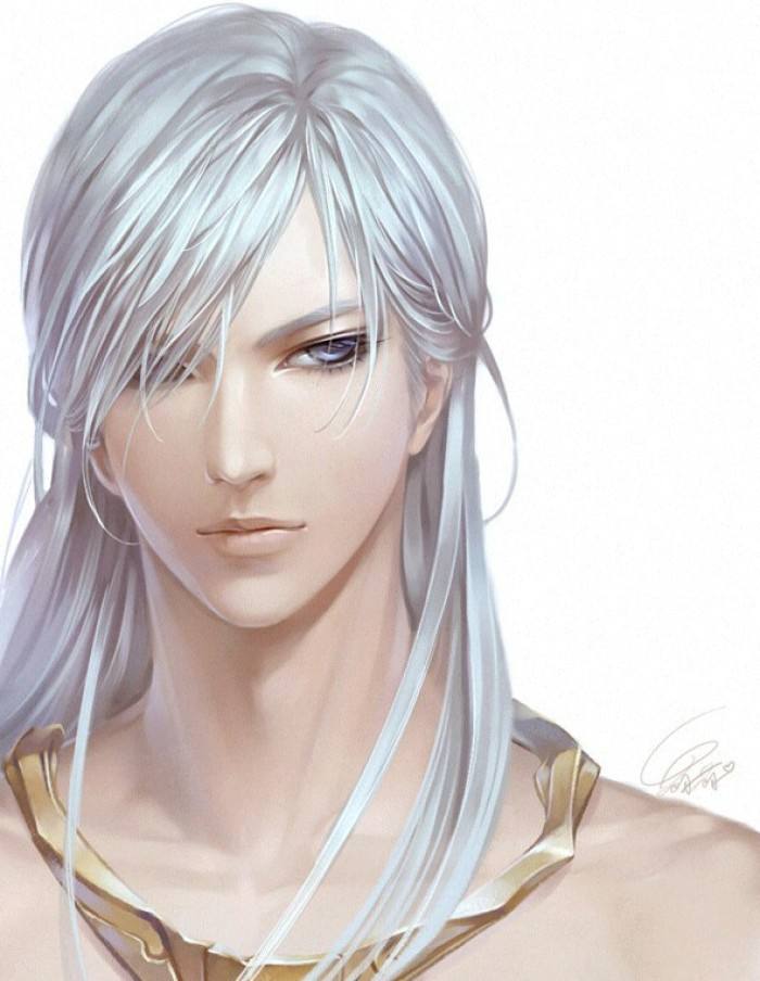 20張白發(fā)古風(fēng)美男圖集，滿頭銀發(fā)真的好迷人