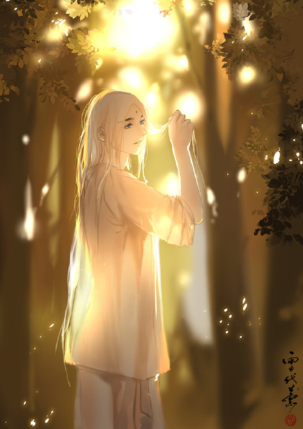 20張白發(fā)古風(fēng)美男圖集，滿頭銀發(fā)真的好迷人