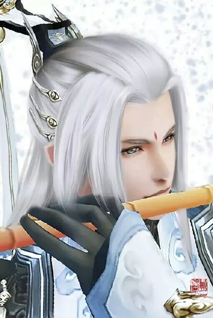 20張白發(fā)古風(fēng)美男圖集，滿頭銀發(fā)真的好迷人