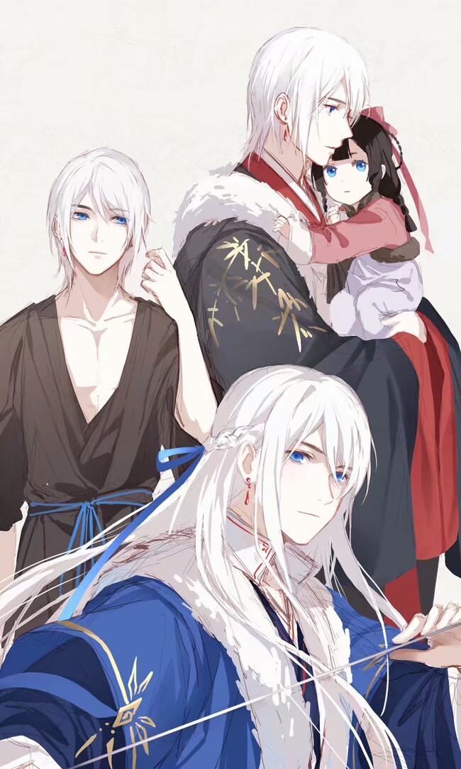 20張白發(fā)古風(fēng)美男圖集，滿頭銀發(fā)真的好迷人