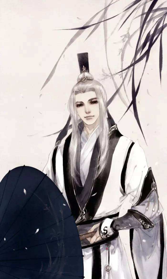 20張白發(fā)古風(fēng)美男圖集，滿頭銀發(fā)真的好迷人