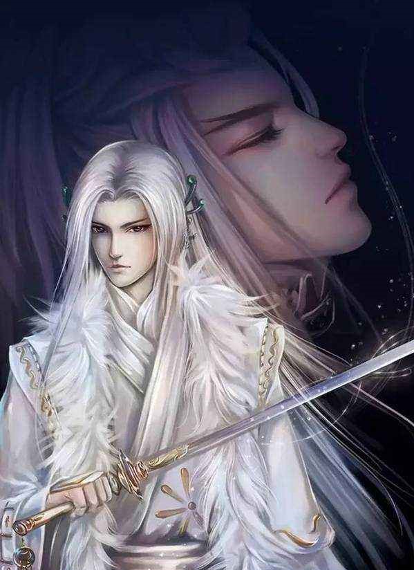 20張白發(fā)古風(fēng)美男圖集，滿頭銀發(fā)真的好迷人