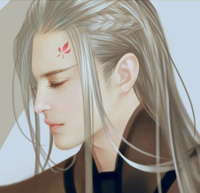 20張白發(fā)古風(fēng)美男圖集，滿頭銀發(fā)真的好迷人