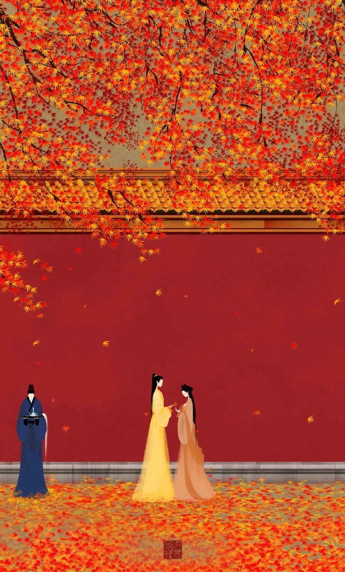 高清無臉古風(fēng)插畫欣賞，令人遐想的手繪插畫圖