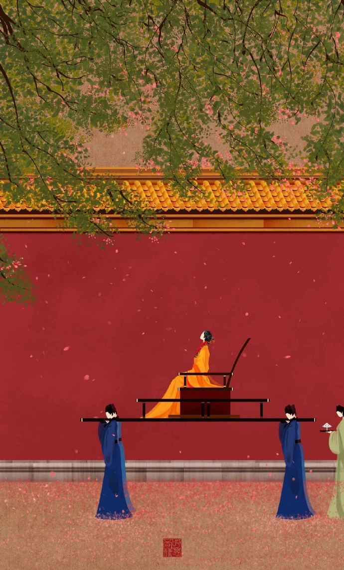 高清無臉古風(fēng)插畫欣賞，令人遐想的手繪插畫圖