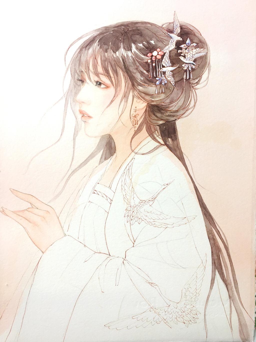 教你畫好古風女子，超詳細古風女子上色步驟圖