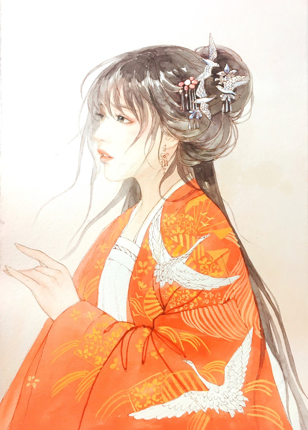 教你畫好古風女子，超詳細古風女子上色步驟圖